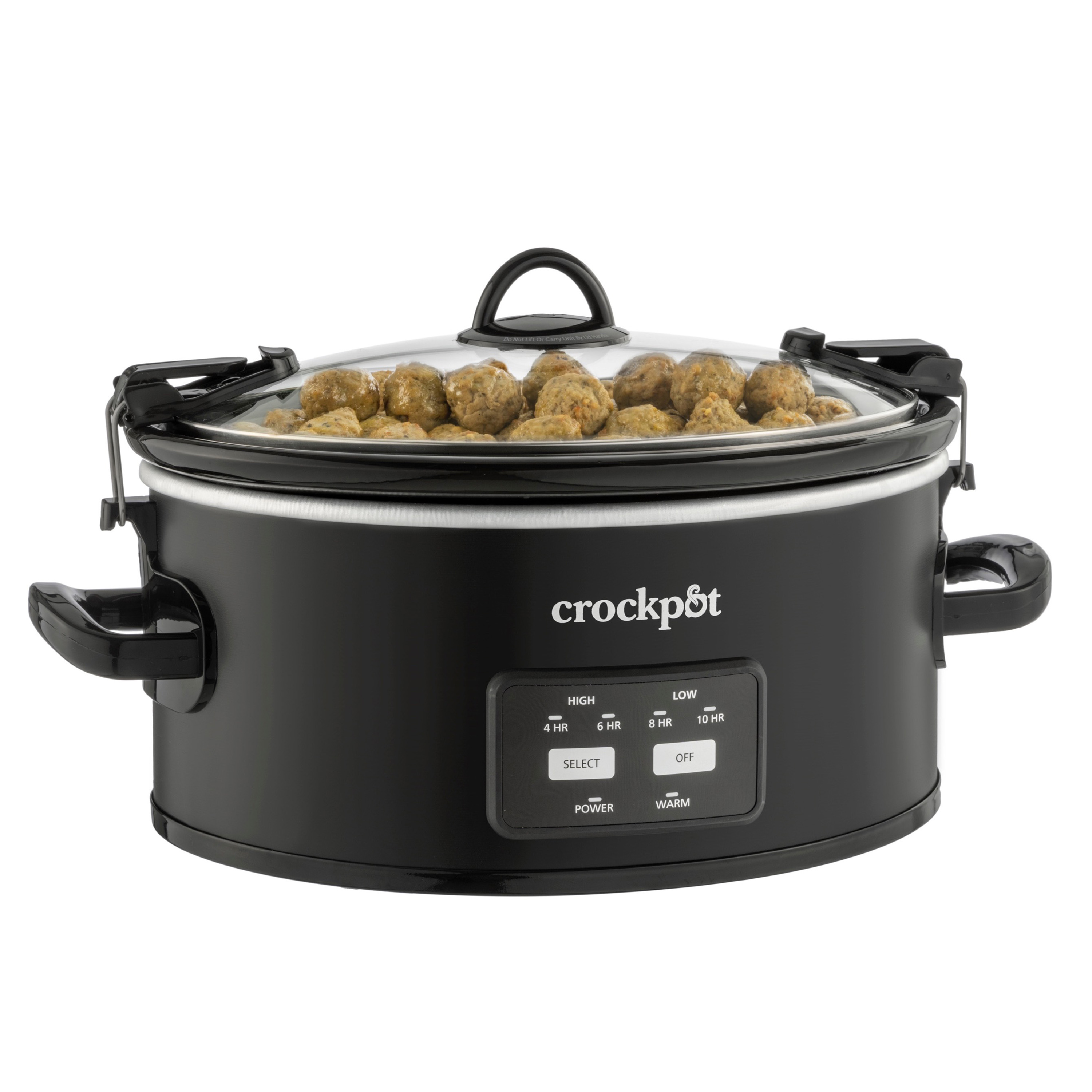 Alternative view of Crock-Pot One-Touch Control 6-Quart Cook & Carry Slow Cooker, Matte Black