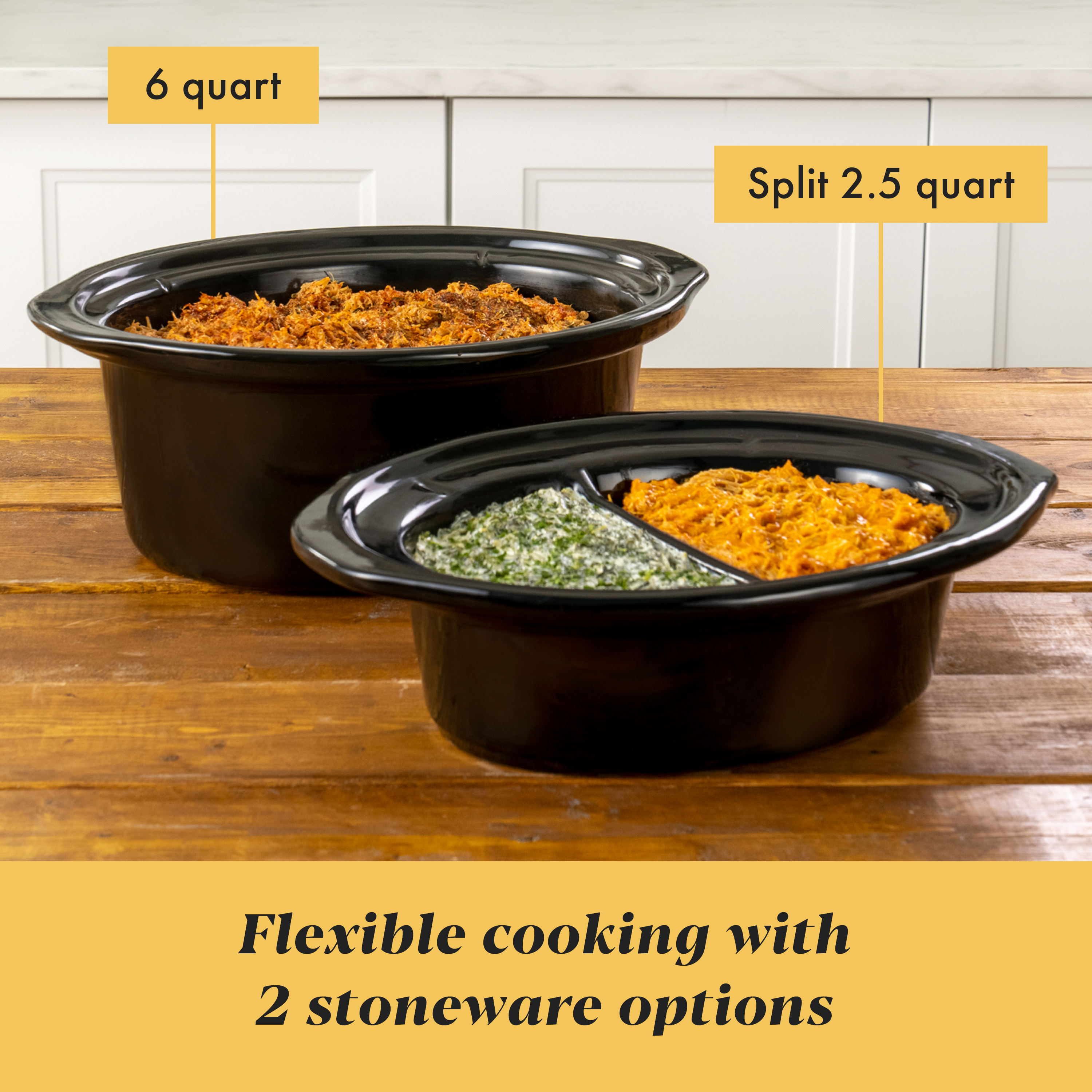 Alternative view of Crock-Pot Programmable Choose-a-Crock Slow Cooker, Stainless Steel
