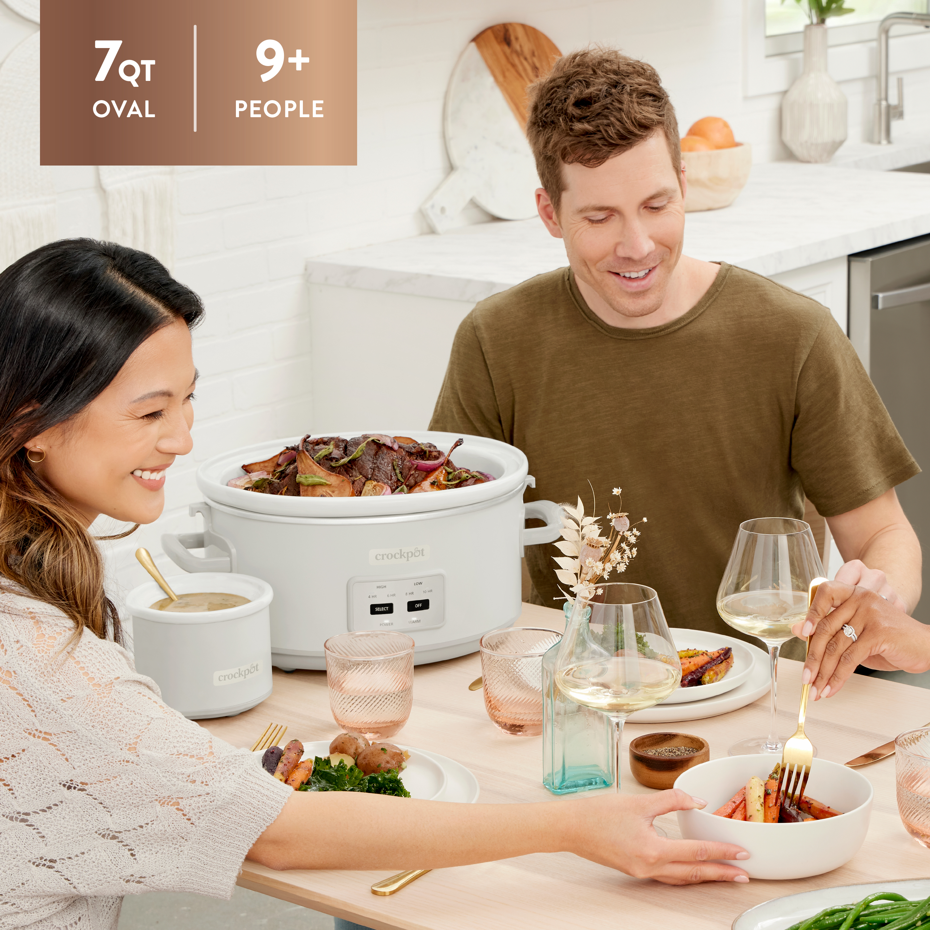 Crock-Pot 7-Quart Cook & Carry Slow Cooker, Mushroom - Image 6