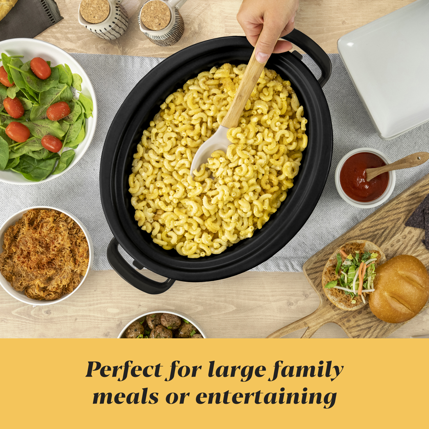 Crock-Pot Manual 8-Quart Slow Cooker, Rhubarb - Image 3