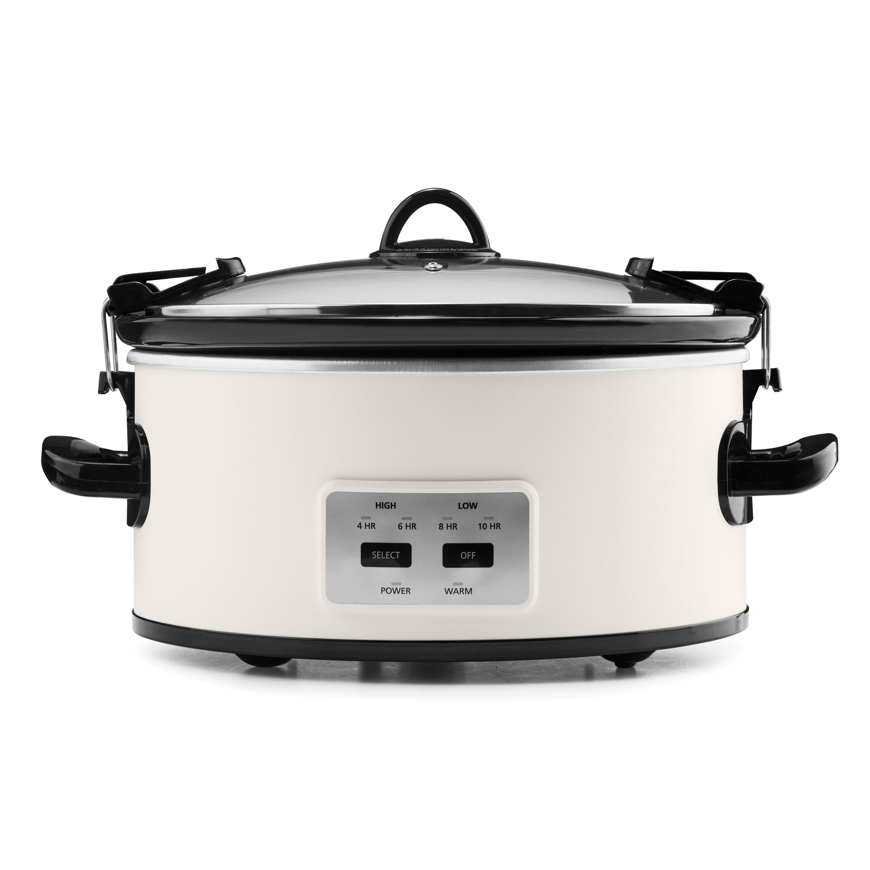 Crock-Pot Manual 6-Quart Cook & Carry Slow Cooker, Silver