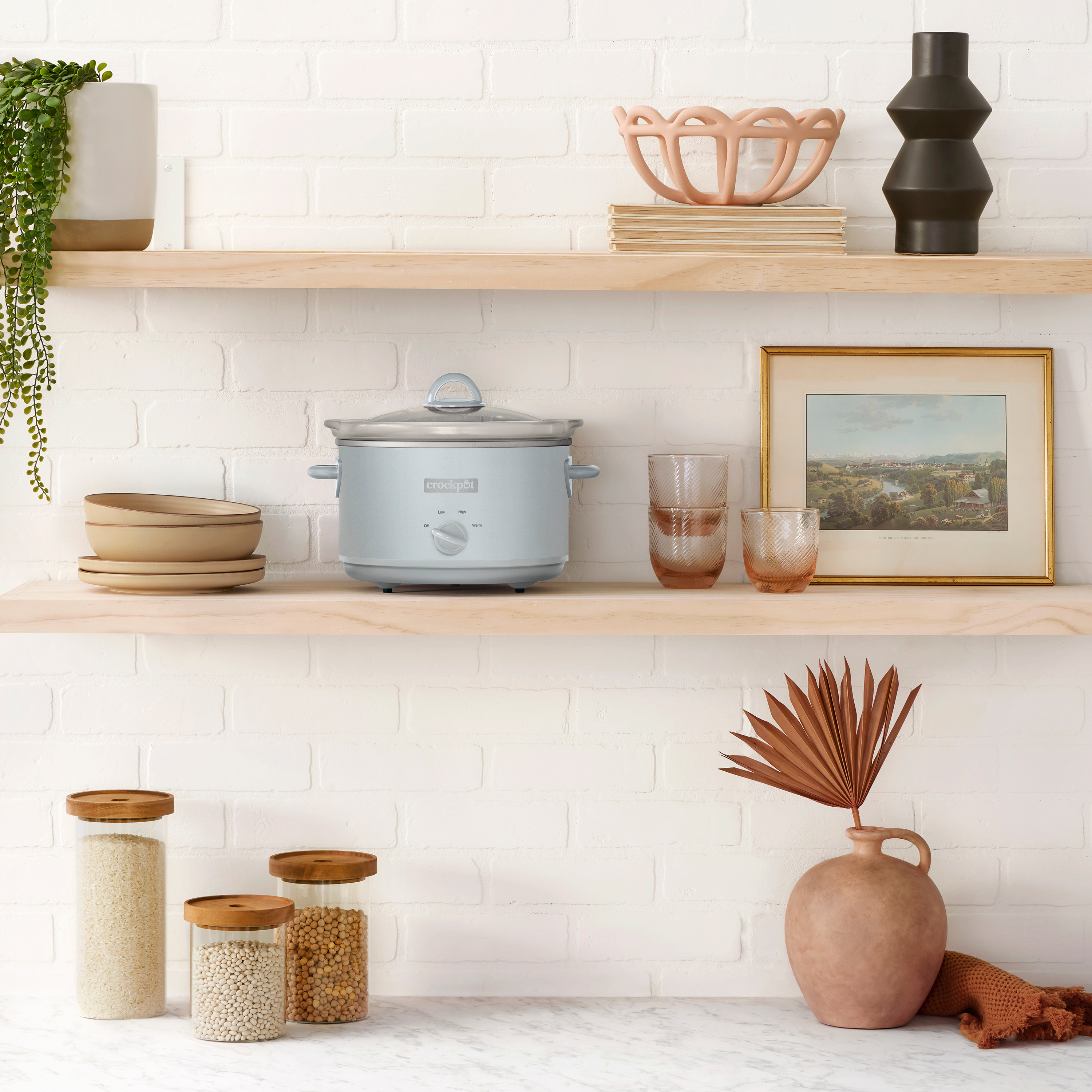 Crock-Pot Manual Design Series 4.5 Quart Slow Cooker, Macaroon Blue - Image 5