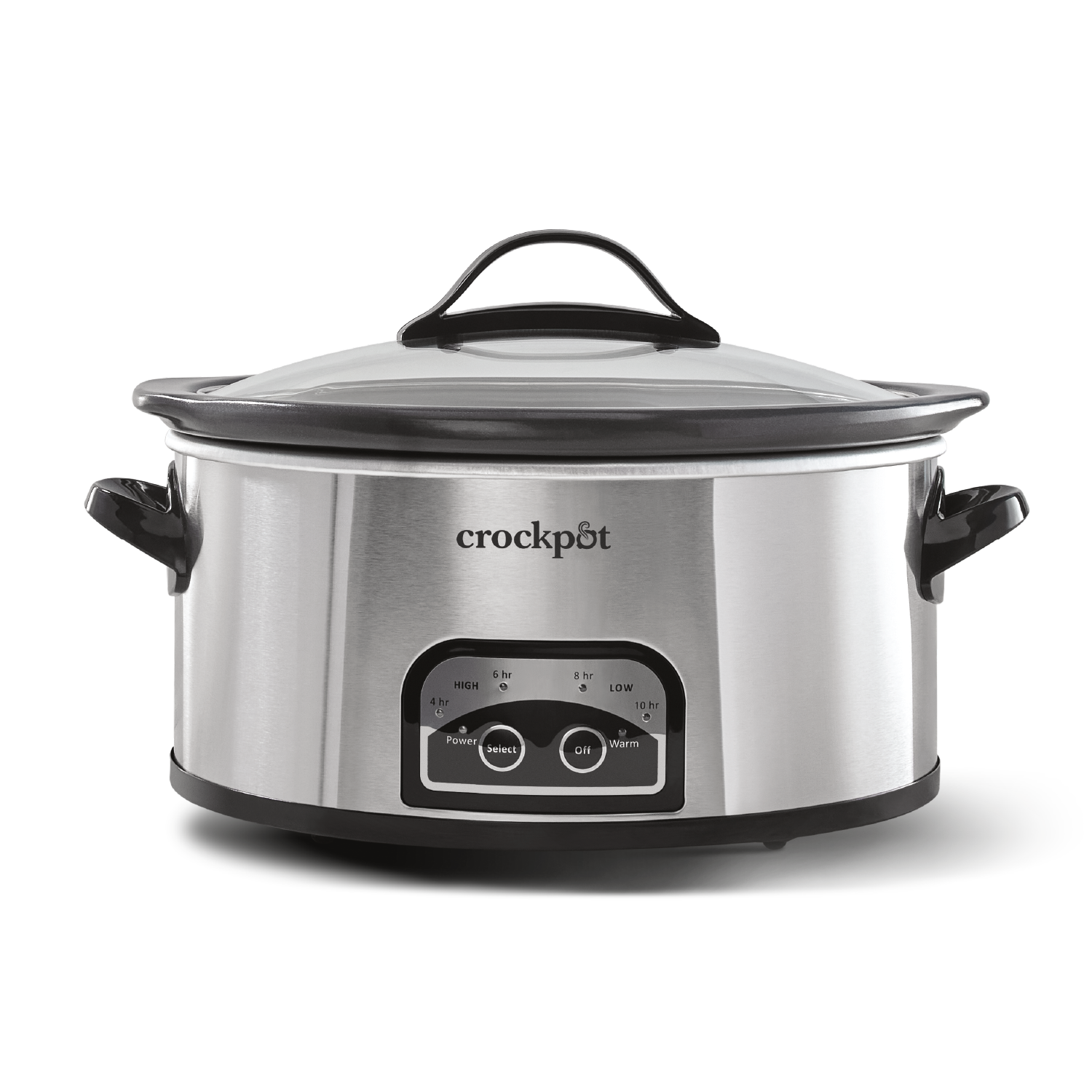 Crock-Pot One Touch Control 6-Quart Easy-to-Clean Slow Cooker, Stainless Steel