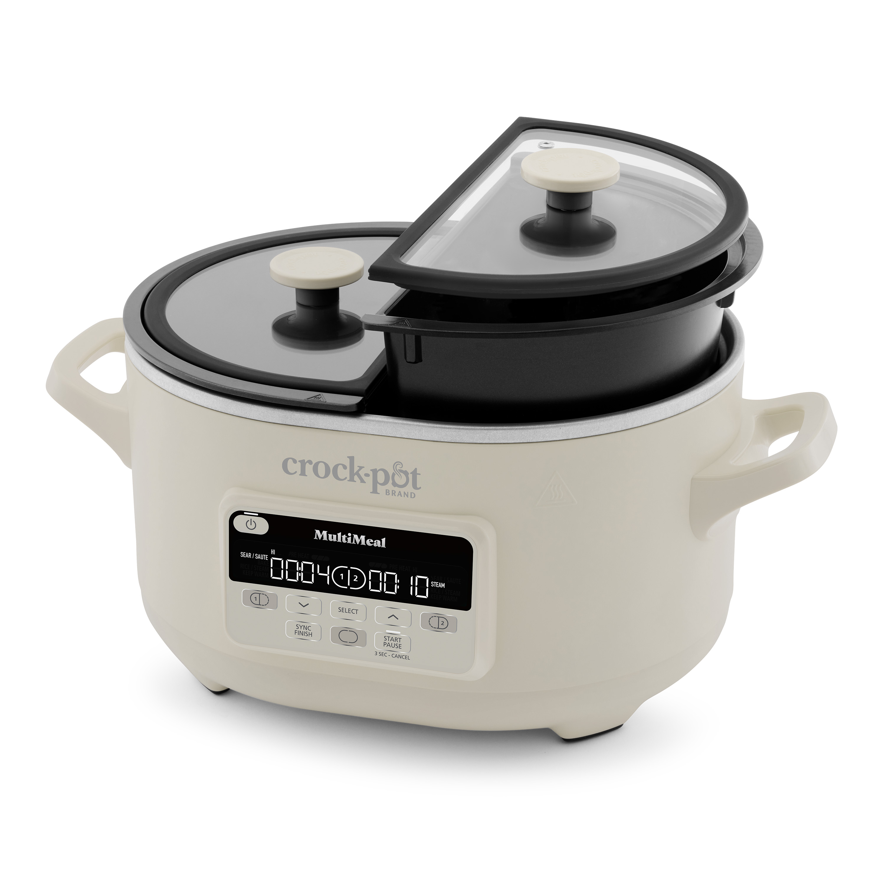 Crock-Pot MultiMeal Multicooker and Programmable Slow Cooker, With Extra 8-Qt. Cooking Pot, Oat Milk