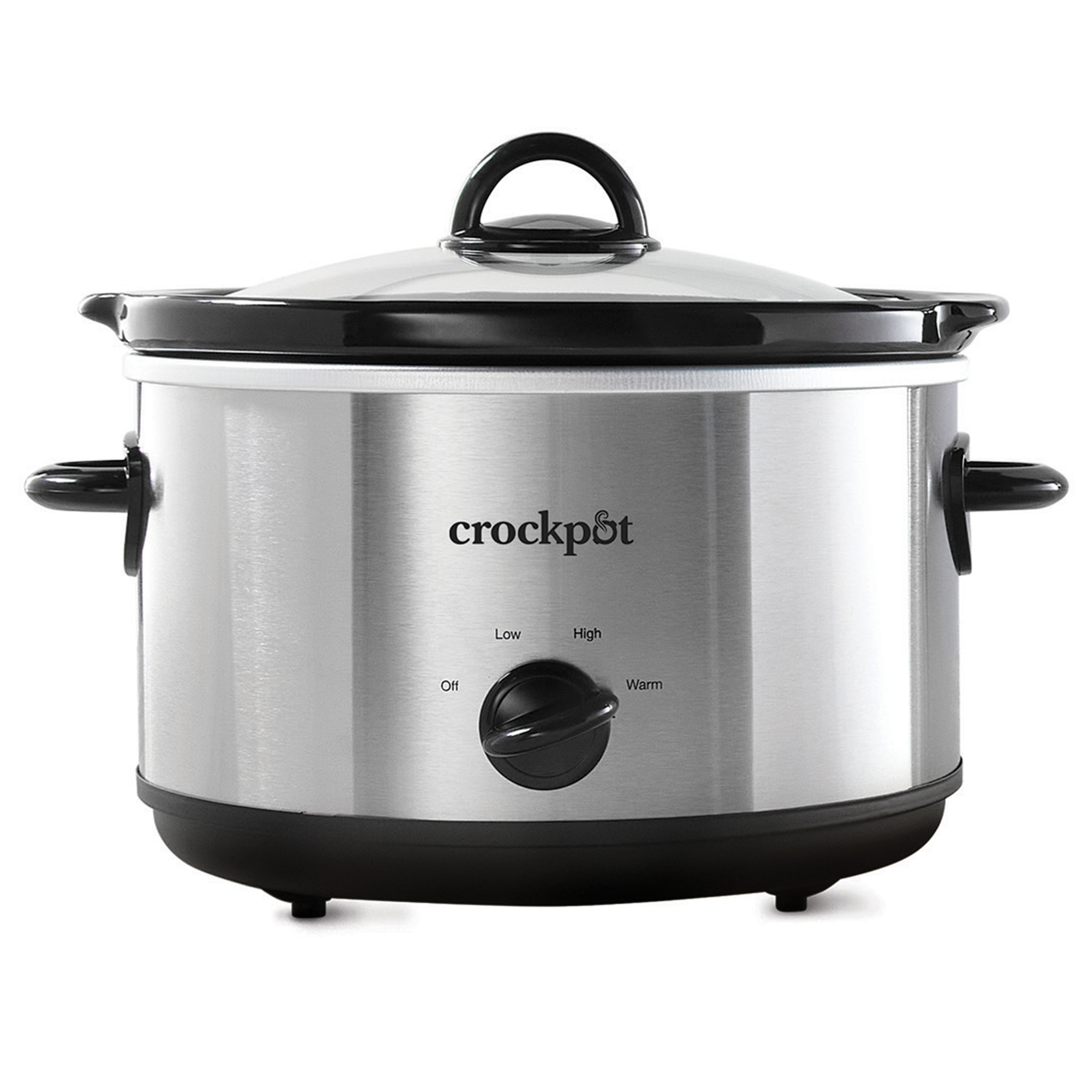 Crock-Pot Manual 4.5-Quart Slow Cooker, Silver